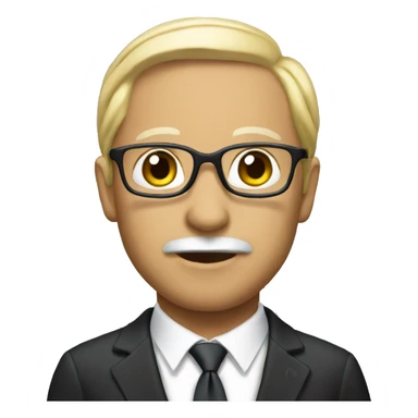 Diplomat in a suit sticker