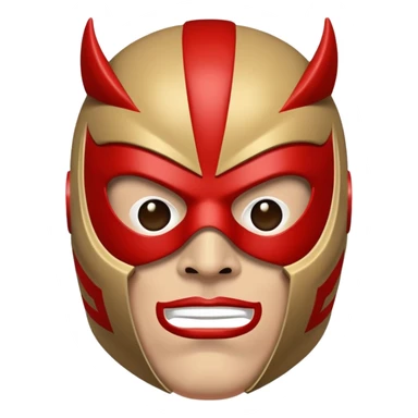 with a Luchador mask on sticker