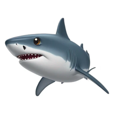 Requin avec des étoile dans les yeux sticker