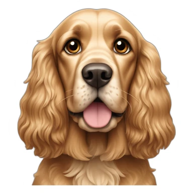 Dog-golden-english-cocker-spaniel-full-body-standing sticker