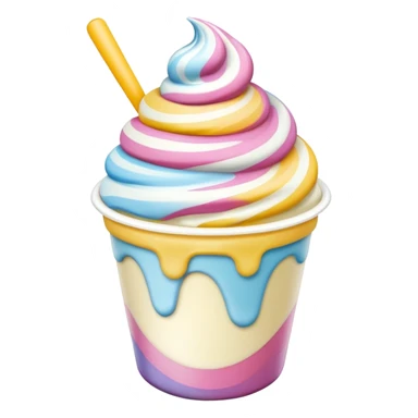 frozen yogurt sticker