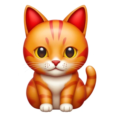 Un gato manzana sticker