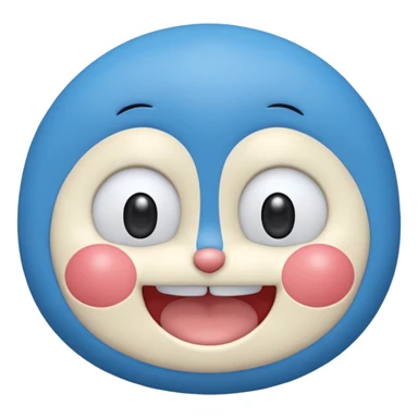 Doraemon sin orejas  sticker