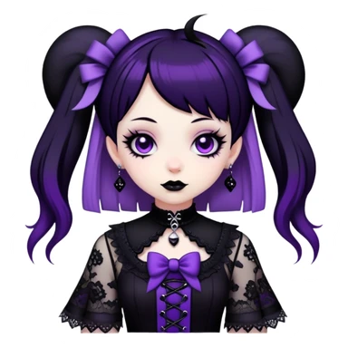 Cute Kuromi Goth sticker