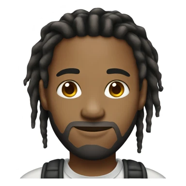 Light skin Black man with dread Locs  sticker