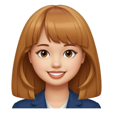 Debby Ryan with straight bangs sticker