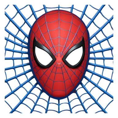 Spider man mask sticker