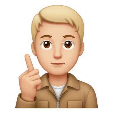 Me giving the middle finger sticker