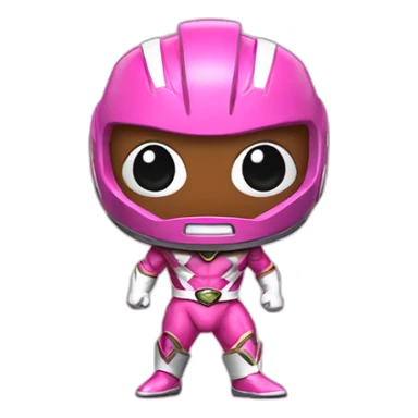 male pink power ranger sticker
