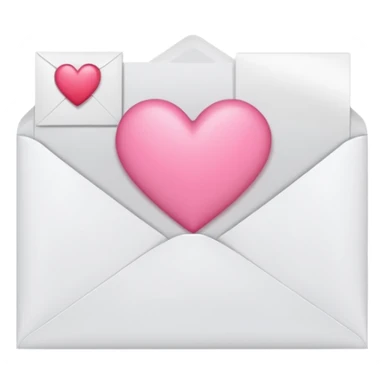 A close-up photograph of a simple white paper envelope sealed with a small, pink heart, natural lighting sticker