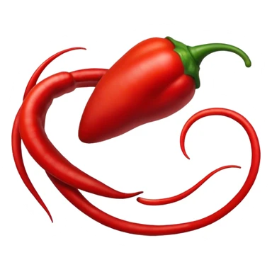 A chili pepper spinning like a tornado sticker