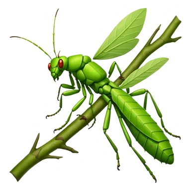 Leaf Insect colored sticker