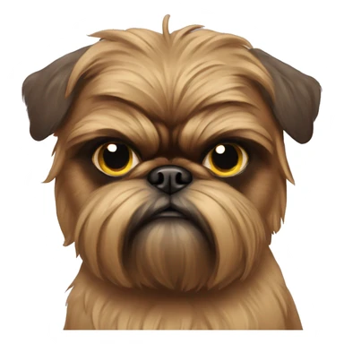 Grumpy brussels griffon  sticker
