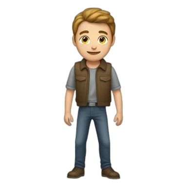 Un jeune homme qui saute une barrières sticker