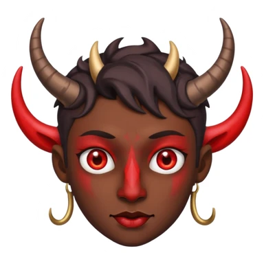 make it look more like a demon sticker