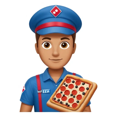 Dominos delivery driver sticker