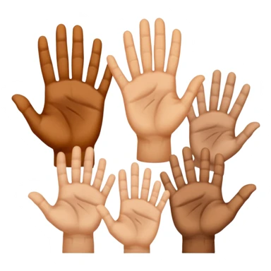 Make 7 hands each having names and the names are Oliver Aiden Ezra daddy mommy Amaya and ronin sticker