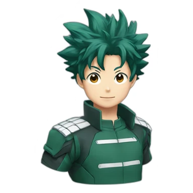 Izuku midoriya, 3/4 view sticker