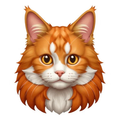 a cute mainecoon cat sticker
