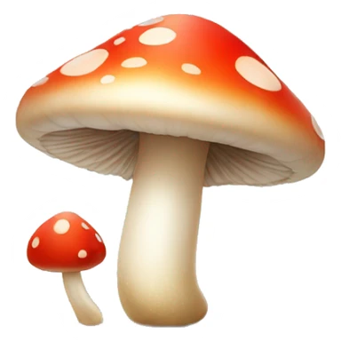 Cute mushroom blowing a kiss sticker