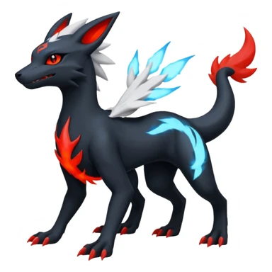 Salandit-Reshiram-Umbreon-Silvally-fusion (full body) sticker