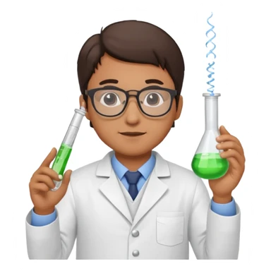 Lab technologist male sticker