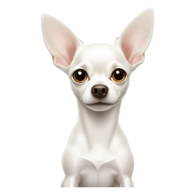 White Chihuahua with floppy ears sticker