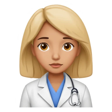 Medical assitant girl tired sticker
