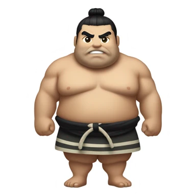Sumo wrestler sticker