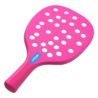 Pink Pickleball Paddle no holes sticker