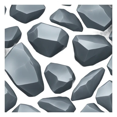 Dark Grey mineral sticker