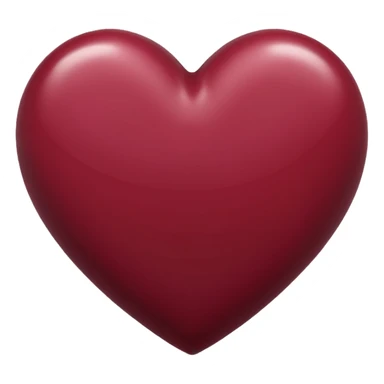 Maroon heart sticker