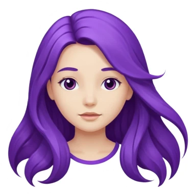 Purple girl sticker