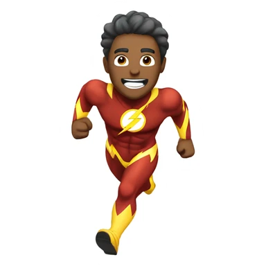 flash man running (blue and white colors only) sticker