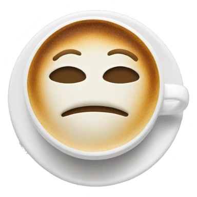 Only Cappuccino in Chanel white cup  sticker