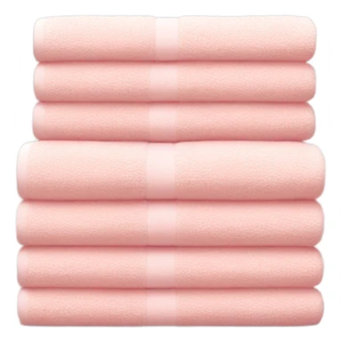 Light pink stacked towels sticker