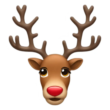 rudolph the red nosed reindeer tired sticker