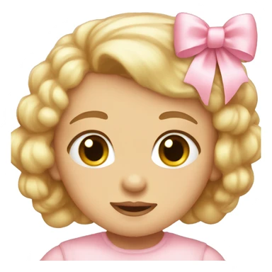 Baby-pink bow  sticker