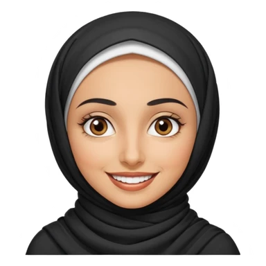 30 year old iranian woman short curly black hair, big brown eyes, tanned skin, big smile, white teeth, pretty sticker