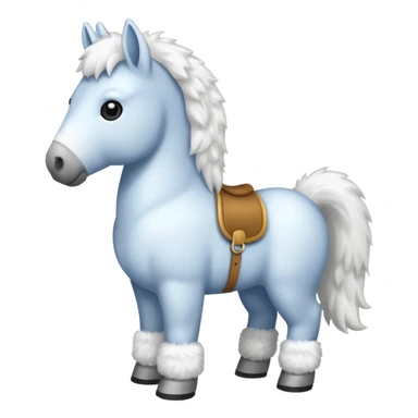 A snow horse sticker