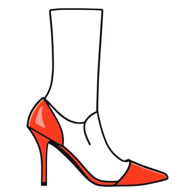 women's high heels sticker