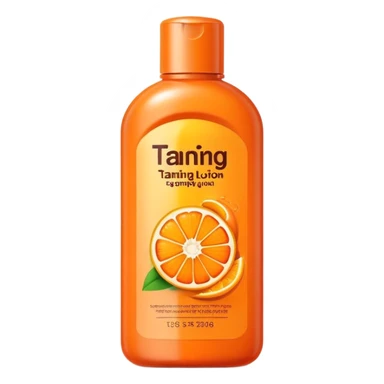 Single use tanning lotion  sticker