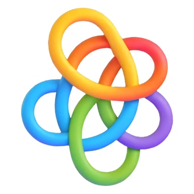 gay pride two interlocked male symbols, rainbow colors, clean and modern sticker