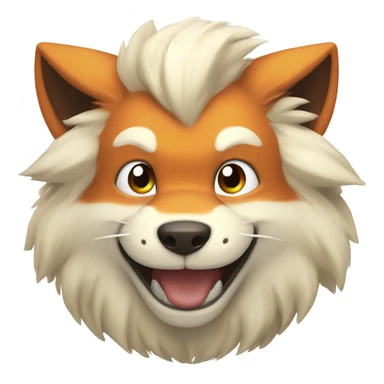 Arcanine smiling sticker