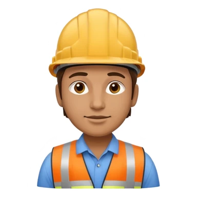 civil engineer wearing hard hat sticker
