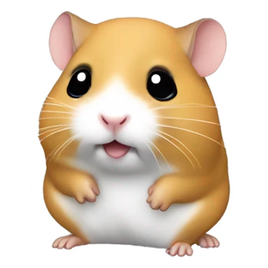 meme mini hamster with cartoon styled buggati  sticker