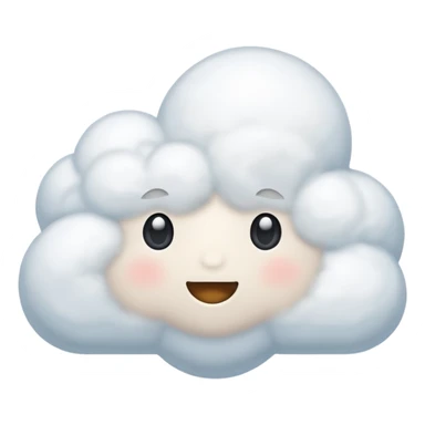 soft and puffy cloud sticker