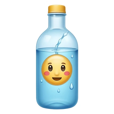 Botella de agua mineral sticker