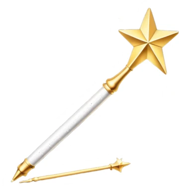 modern magic wand creating perfect schedule with sparkles, 3D elegant style, golden glow, clean aesthetic sticker