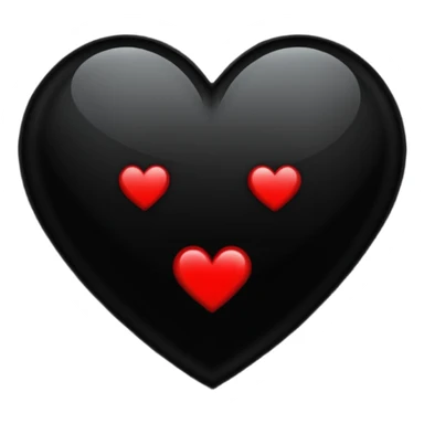 emo heart with night sky and dark mirror sticker